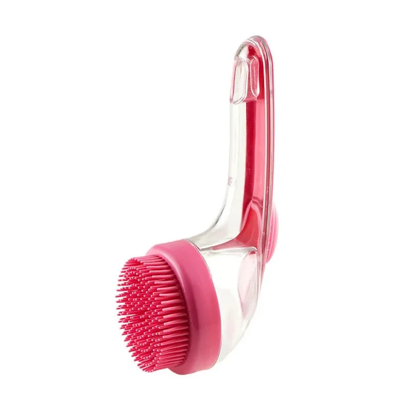 Silicone Pet Bath Brush with Shampoo Dispenser