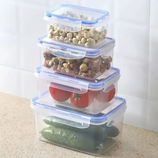 Sealed Rectangular Food Storage Container with Lid