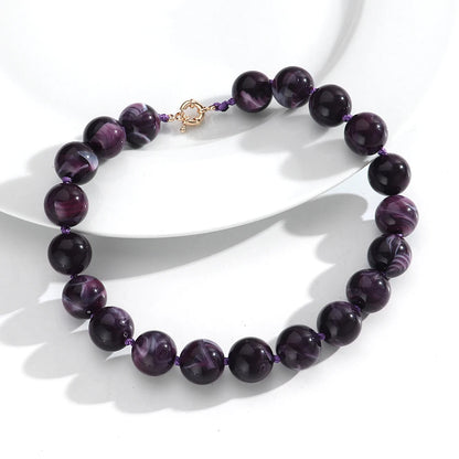 Fishsheep Multicolor Beaded Choker Necklace