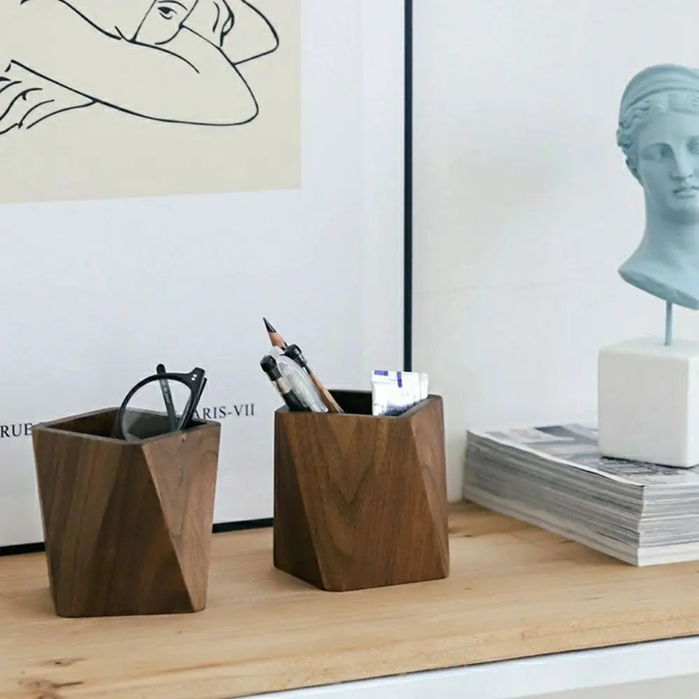 Walnut Wood Pen Holder