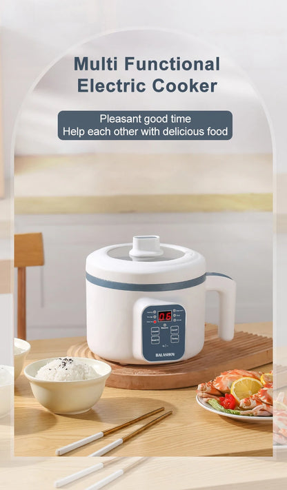 Compact Electric Rice Cooker & Food Steamer