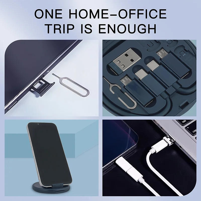 Multi-Connector USB Charging Adapter Kit with Storage Case