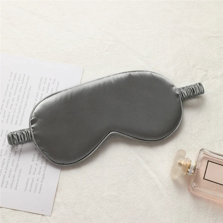 Imitation Silk Sleep Eye Mask, Light-Blocking Soft Eyeshade