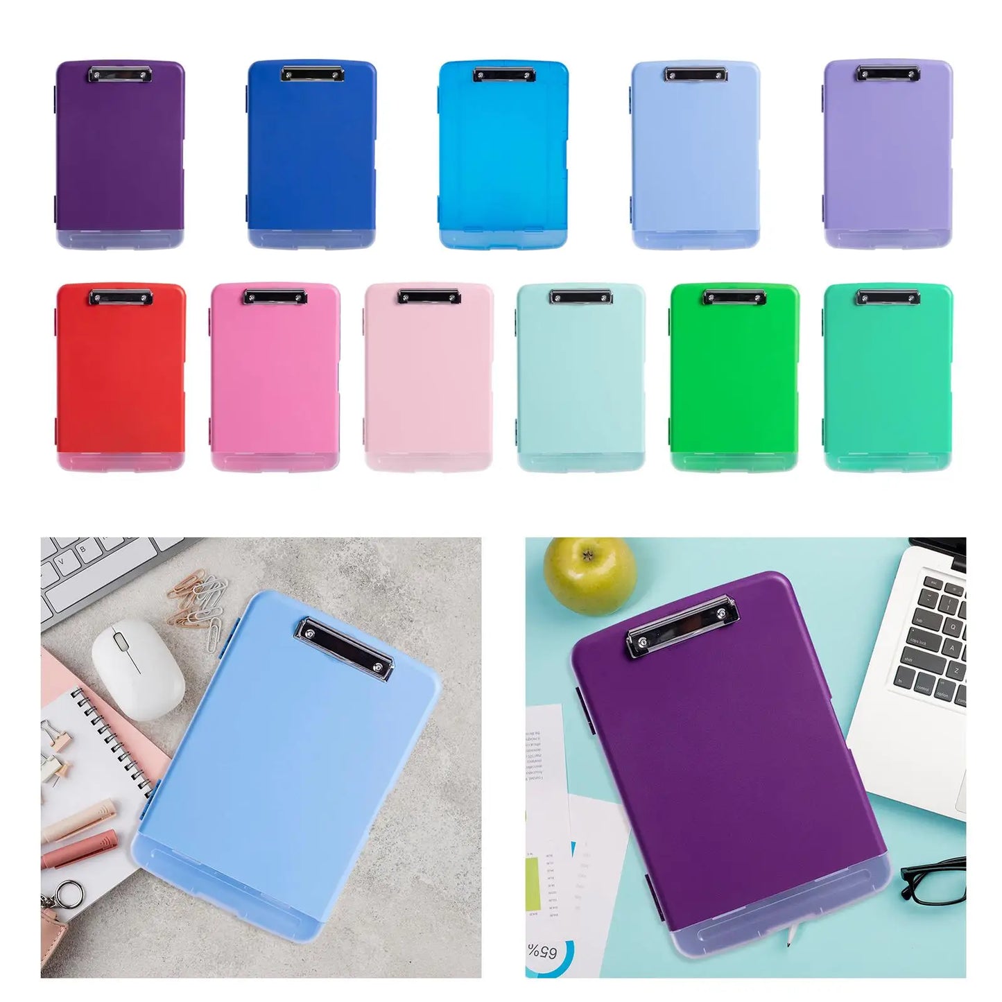 A4 Clipboard Organizer with Storage & Pen Holder