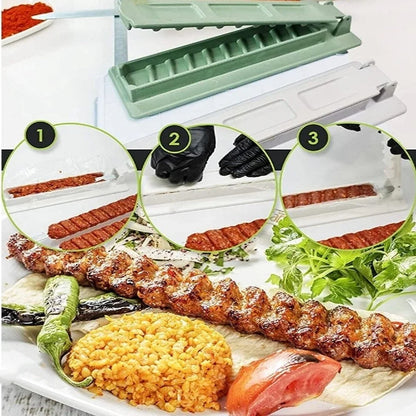 Single Row Kebab Maker BBQ Skewer Press Tool