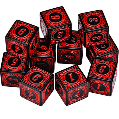 Acrylic D6 Polyhedral Dice Set