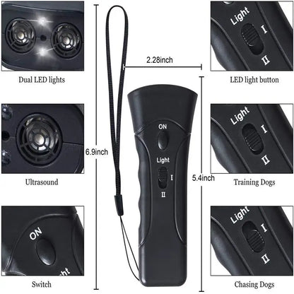 Ultrasonic Dog Training & Bark Control Device