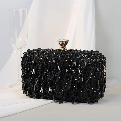 Handmade Beaded Evening Clutch Bag