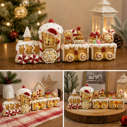 Gingerbread Christmas Train Ornament