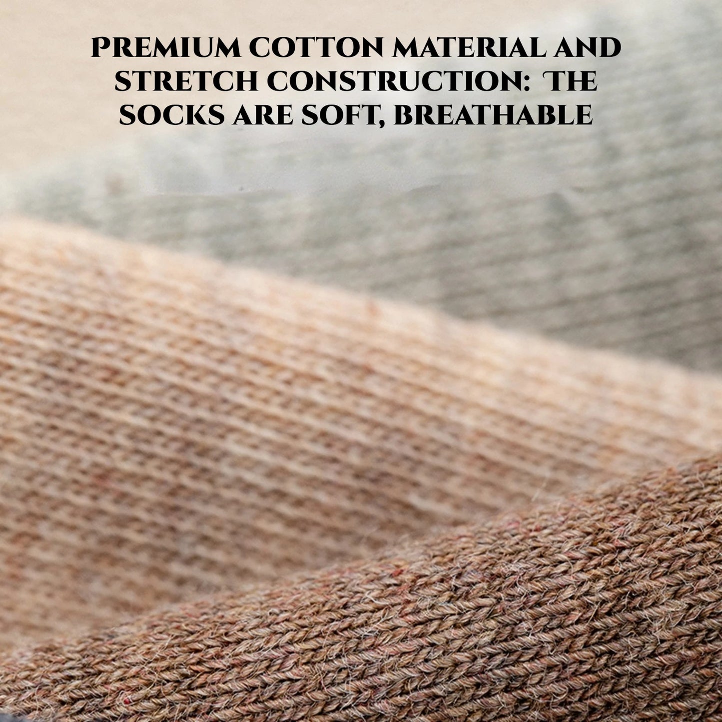 Men’s 95% Combed Cotton Dress Socks 5 Pairs