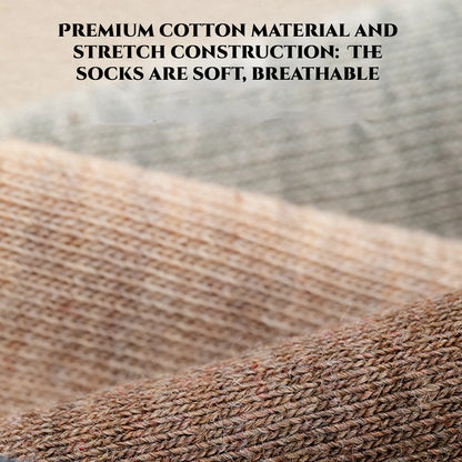 Men’s 95% Combed Cotton Dress Socks 5 Pairs