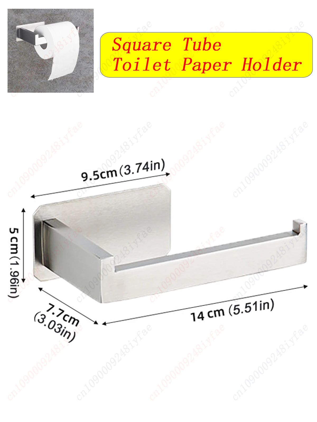 Self-Adhesive Stainless Steel Bathroom Hardware Set