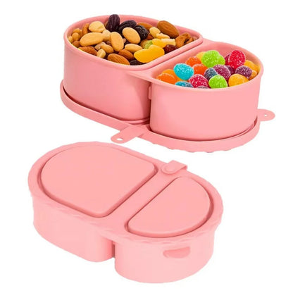 Premium Silicone Double Compartment Snack Box