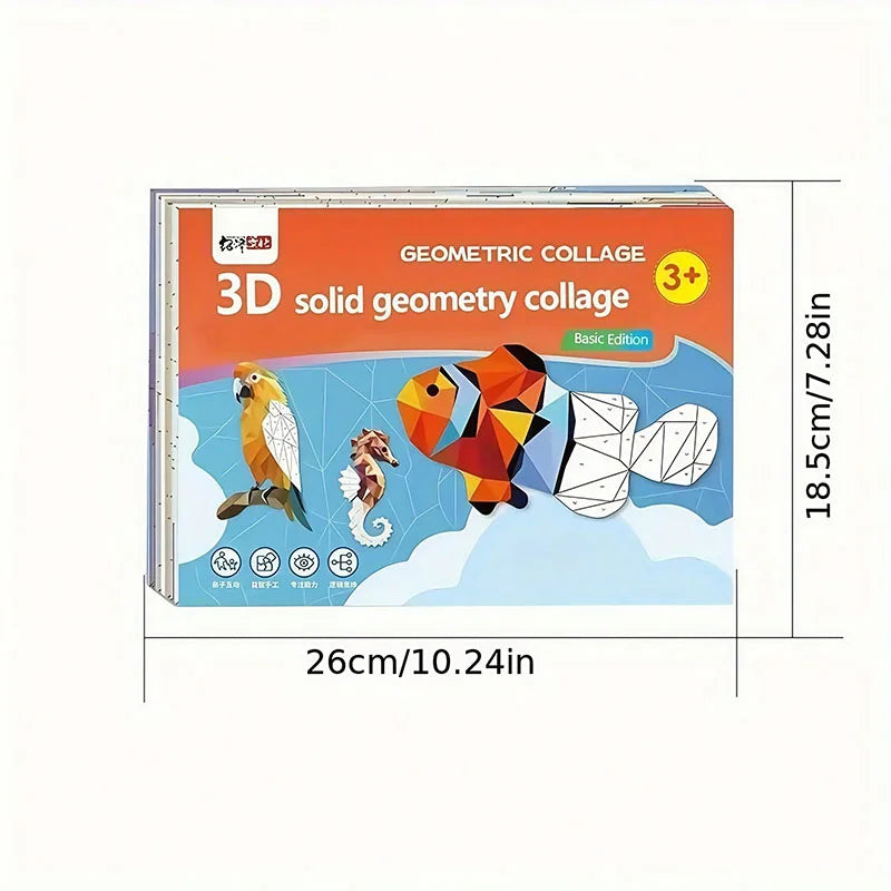 3D Animal Puzzle Sticker Book