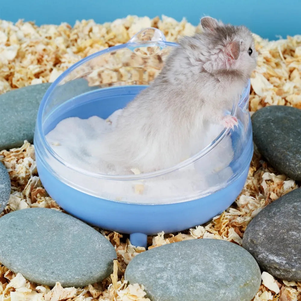 Transparent Hamster Sand Bath Box