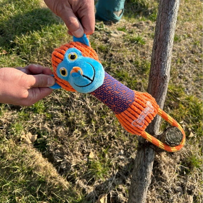Corduroy Animal Squeaky Dog Toy