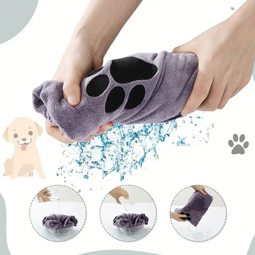 Pet Microfiber Bath Towel
