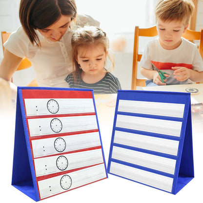 Double-Sided Desktop Pocket Chart for Classroom Learning