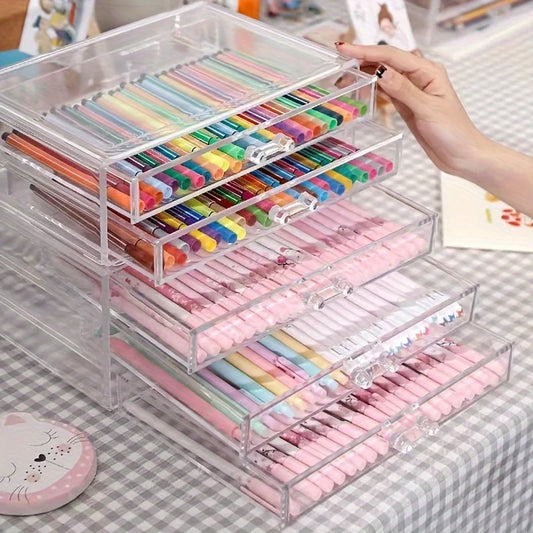 Clear Acrylic Drawer Desk Organizer