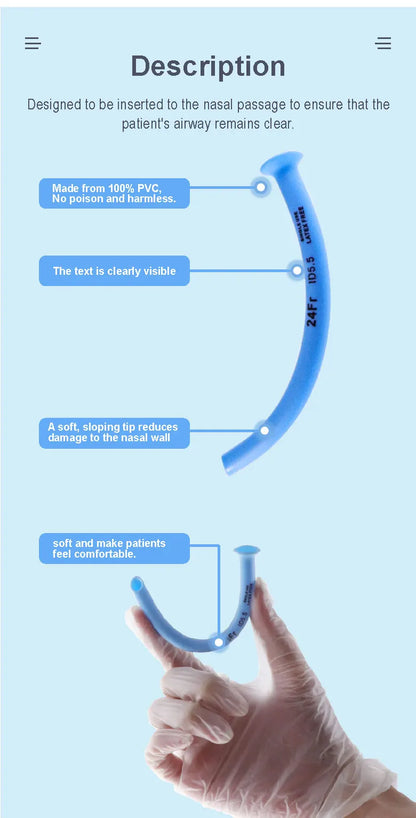Veterinary Disposable Nasopharyngeal Airway Tube