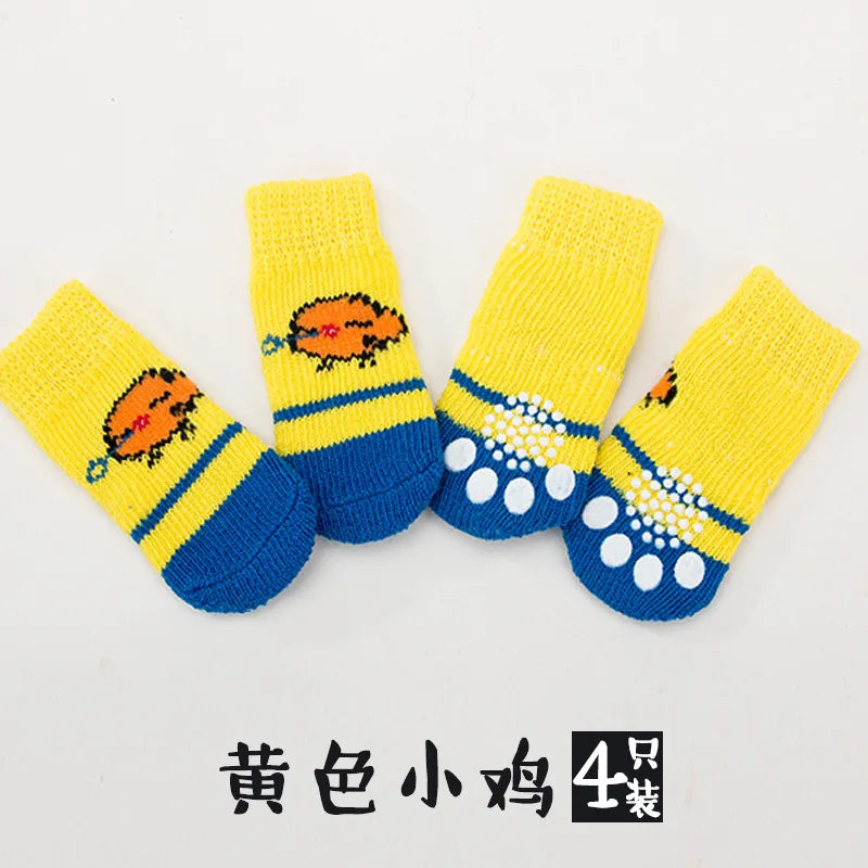 Warm Anti-Slip Knit Socks for Dogs