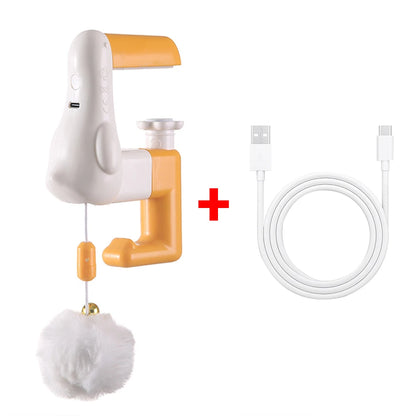 Automatic Interactive Cat Teaser Ball with Desk Clamp