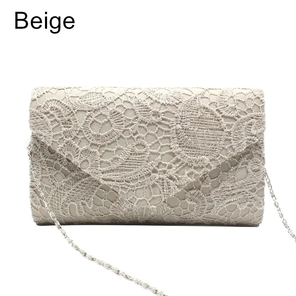 Lace Envelope Clutch Bag