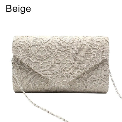 Lace Envelope Clutch Bag