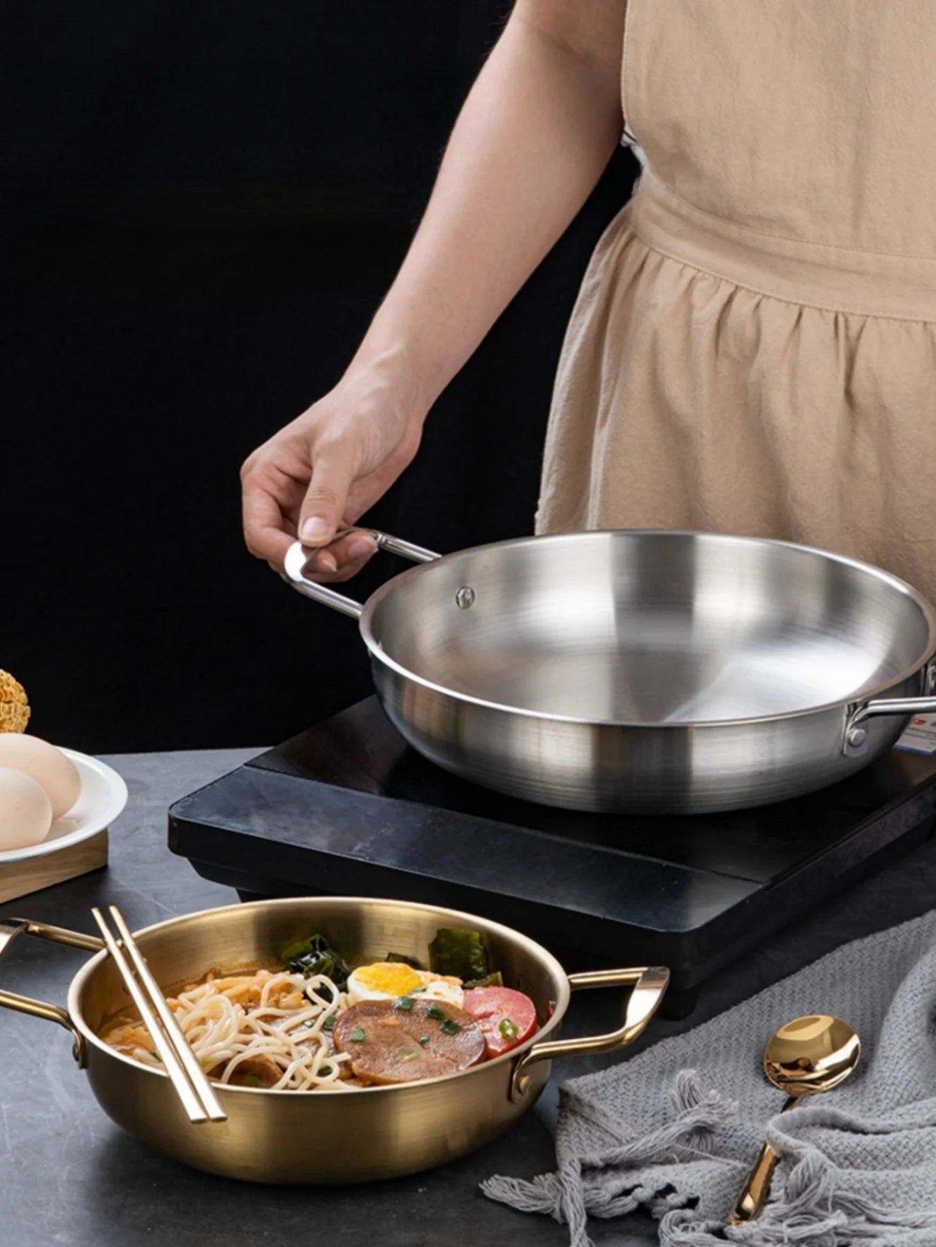 Stainless Steel Paella & Cooking Pan