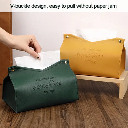 PU Leather Nordic Tissue Box Cover