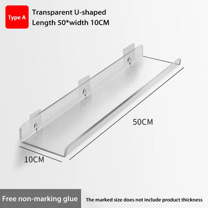 Wall-Mounted Acrylic Storage Rack