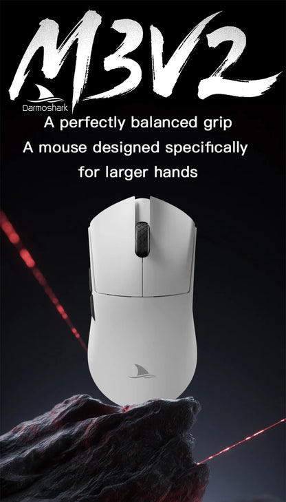 Darmoshark M3 V2 Ultralight Gaming Mouse with PAW3395 Sensor & 8K Polling