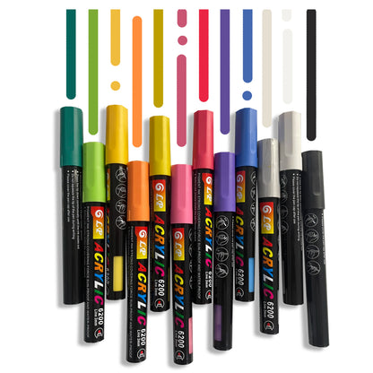 Acrylic Paint Marker Set – Waterproof Multi-Surface Art Pens