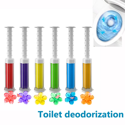 5Pcs/Set Flower Aromatic Toilet Cleaner Gel