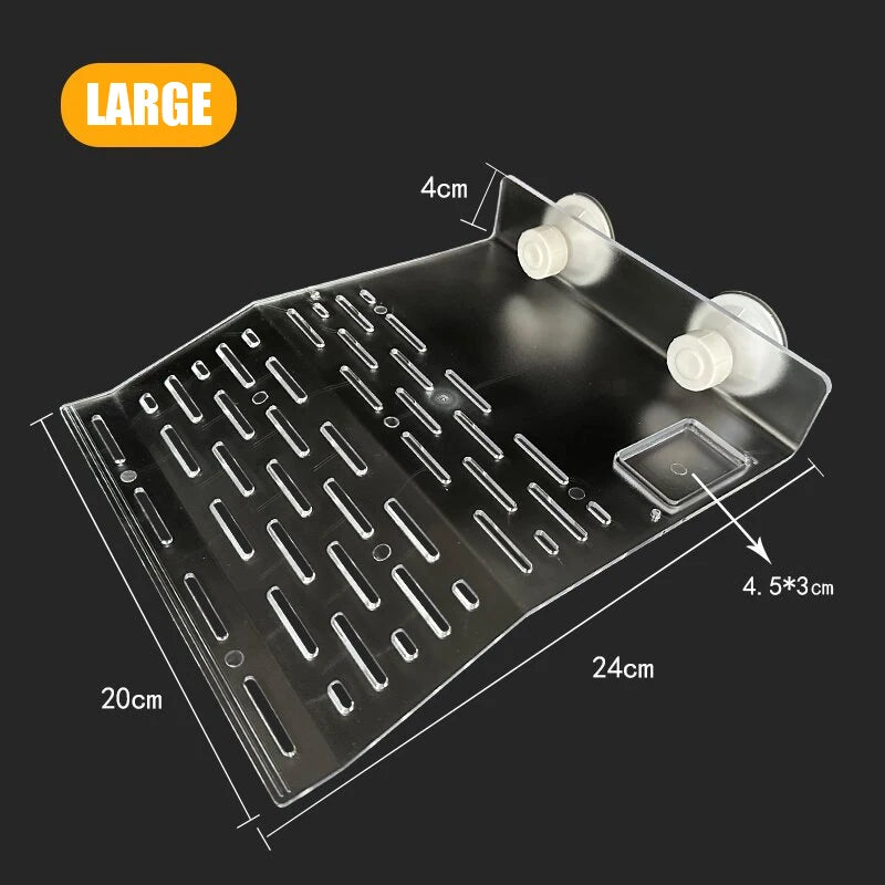 Transparent Floating Turtle Dock with Climbing Ramp