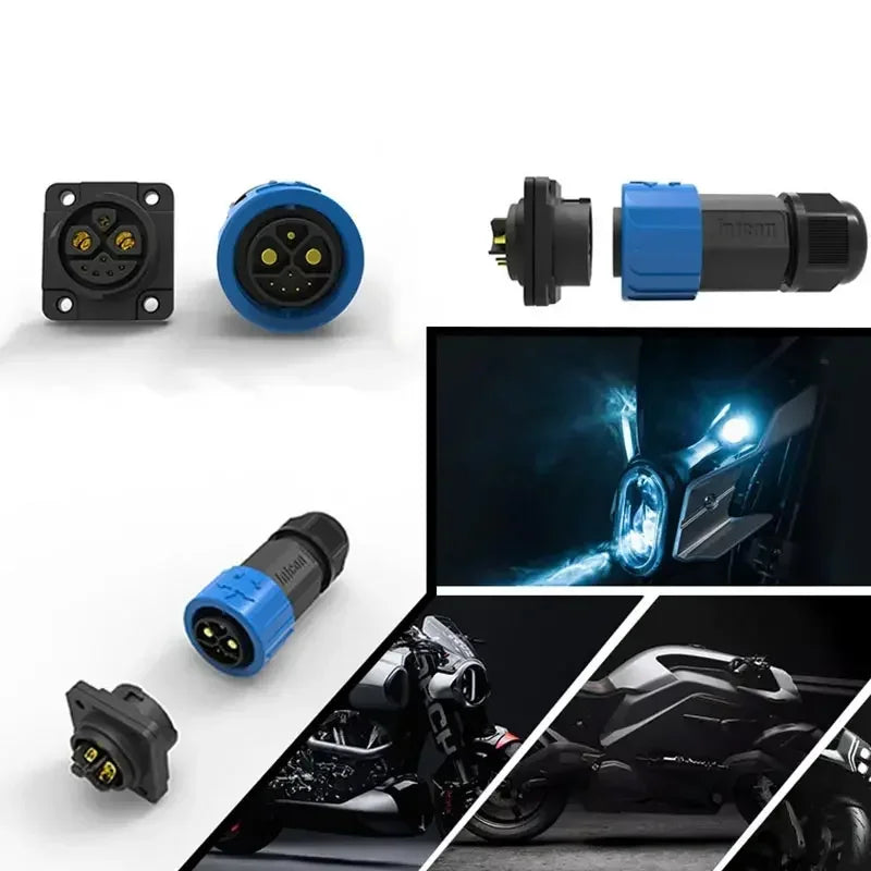 M23 IP67 Battery Charging Connector Plug – 50A