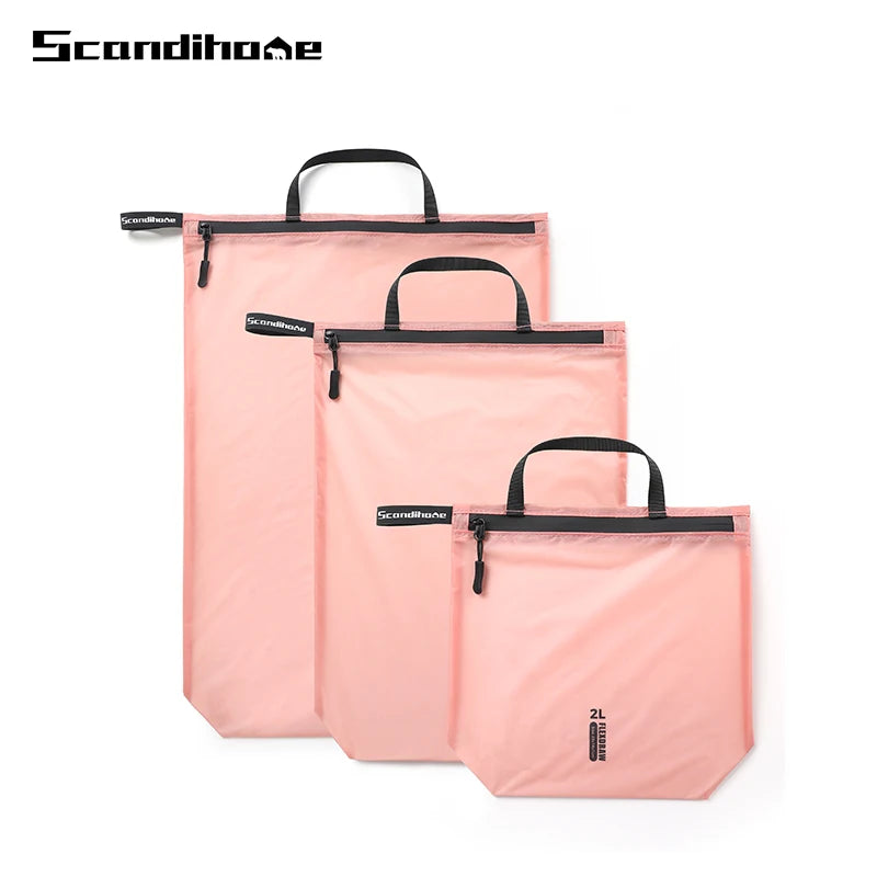 Waterproof Travel Storage Pouch with Zipper Handle