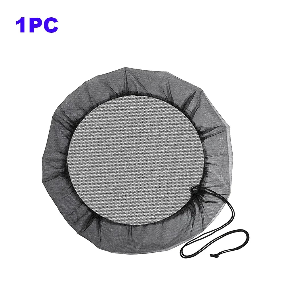 Rain Barrel Filter Mesh Cover with Drawstring