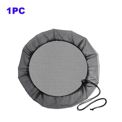 Rain Barrel Filter Mesh Cover with Drawstring