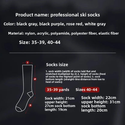 Warm Terry Cushion Snow Socks