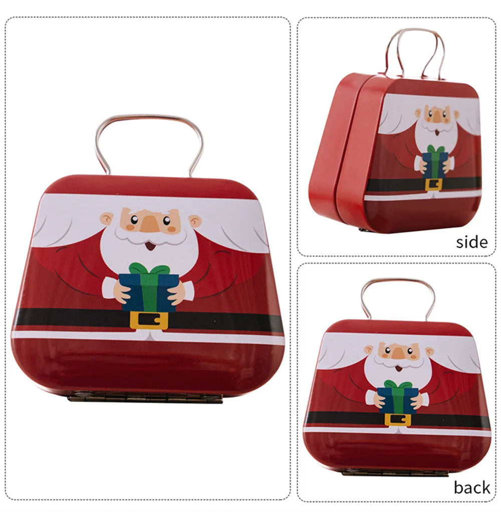 Christmas Handbag-Shaped Tin Storage Box