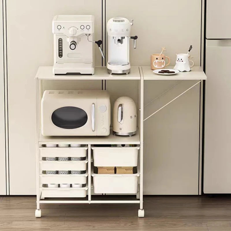 Rolling Kitchen Storage Cart with 6 Drawers