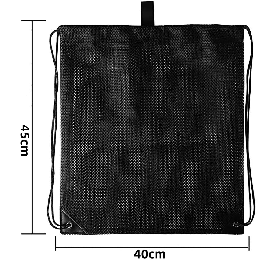 Heavy Duty Mesh Drawstring Sports Backpack