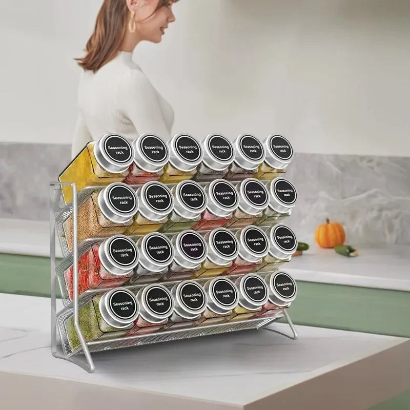 4-Tier Carbon Steel Spice Rack