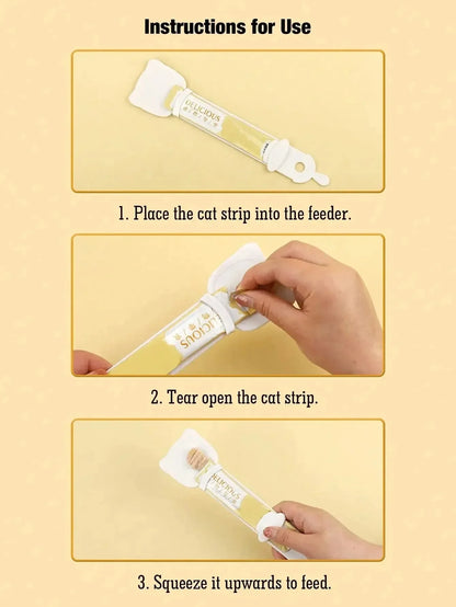 Long Handle Cat Wet Food Squeeze Spoon