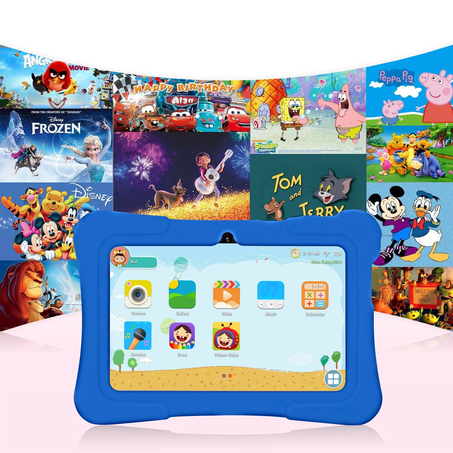 7-Inch Android Kids Tablet with Protective Case & Parental Controls