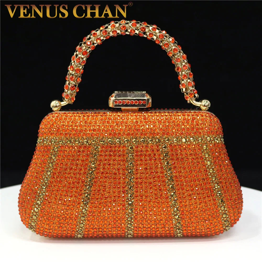 Luxury Rhinestone Evening Clutch Bag