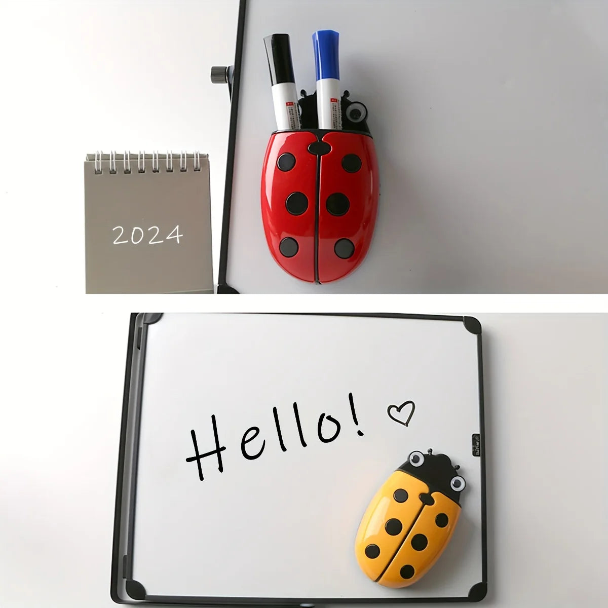 Ladybug Magnetic Pen Holder & Whiteboard Eraser