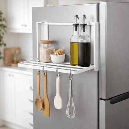 Magnetic Folding Washing Machine Side Shelf