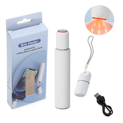 Rechargeable Portable Mosquito Insect Bite Relieve Itching Pen Chemical-Free Anti-Itch Natural Bug Bite Itch Pen for Child Adult